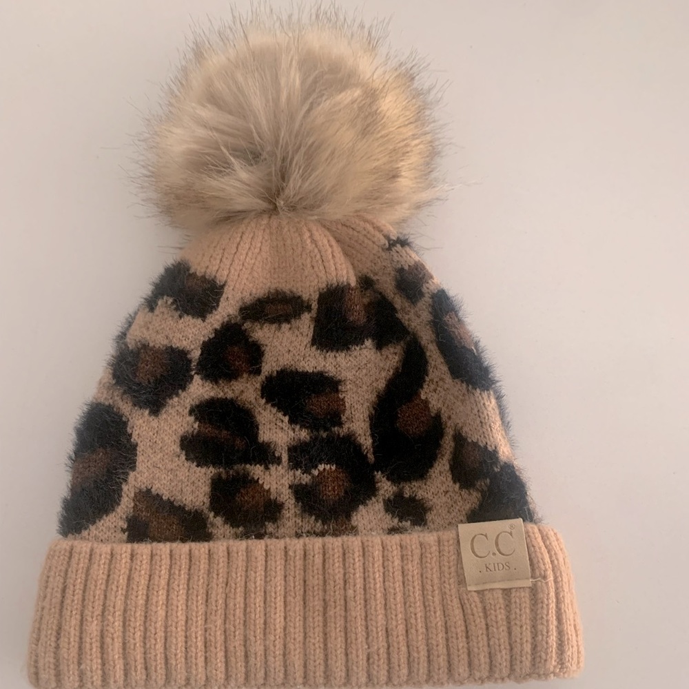 Girls Leopard winter Hat
